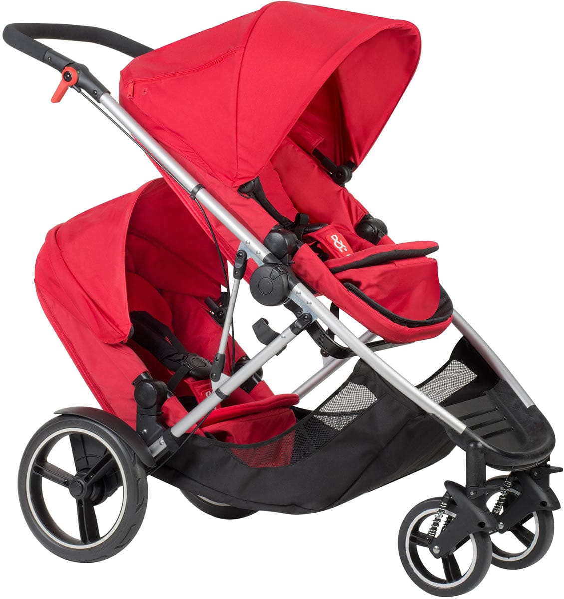 Phil & Teds Voyager Double Stroller - Red - VOY-V1-11-DOUBLE