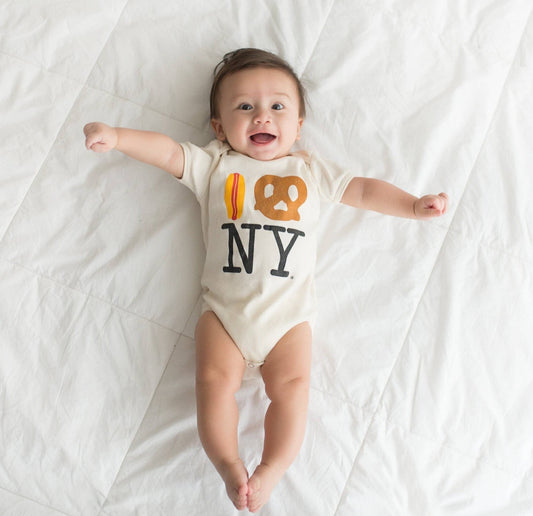 PiccoliNY Hot Dog Pretzel NY Onesie - 3-6 Months