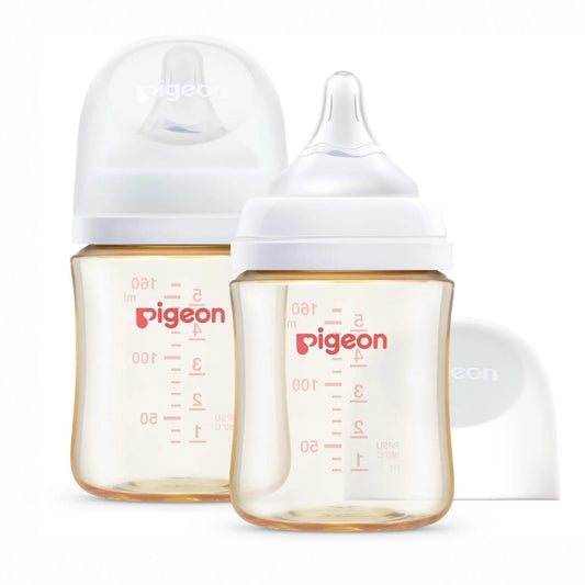 Pigeon PPSU Wide Neck Baby Bottle, 5.4 oz - 2 Pack