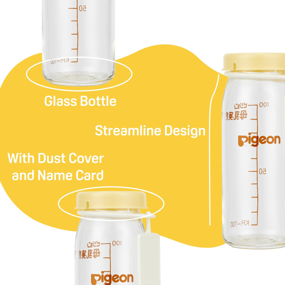 Pigeon Preemie Glass Bottle 3.38 oz + Preemie Nipple SS - Image 6