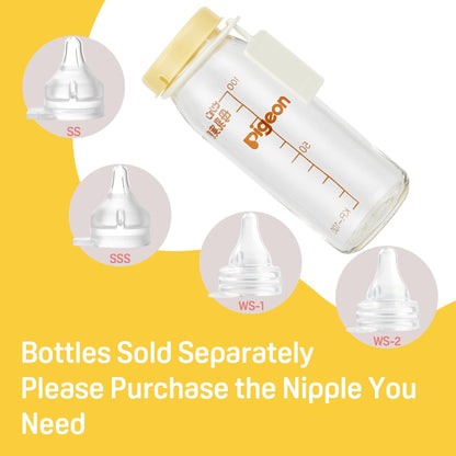 Pigeon Preemie Glass Bottle 3.38 oz + Preemie Nipple SS - Image 5