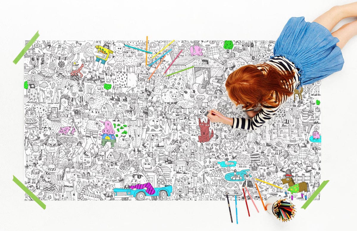 Pirasta Funny Farm Big Coloring Poster - 100104