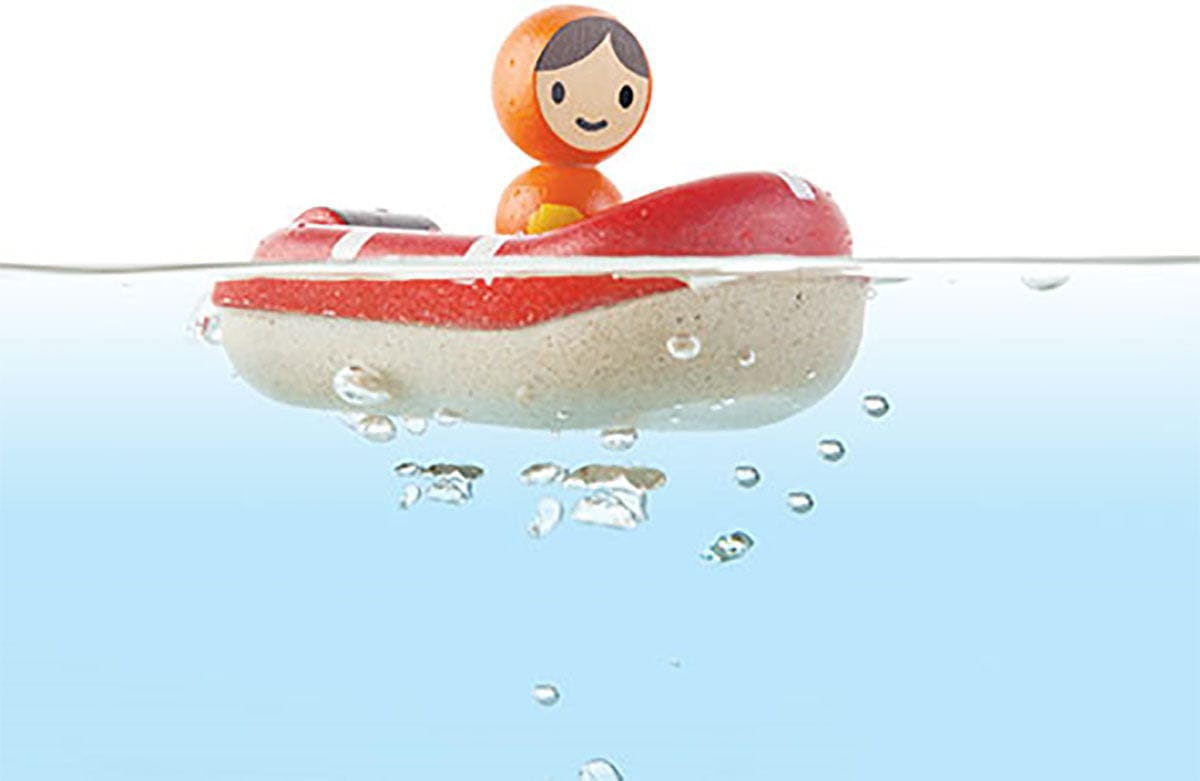 Plan Toys Coastguard Boat Bath Toy - 566800