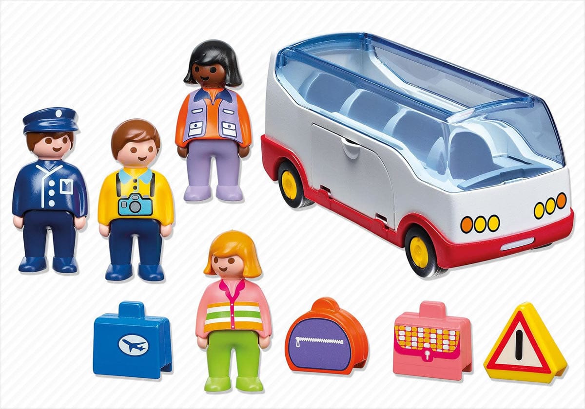 Playmobil 1.2.3 Airport Shuttle Bus - 6773-PLAY
