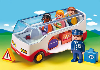 Playmobil 1.2.3 Airport Shuttle Bus - 6773-PLAY