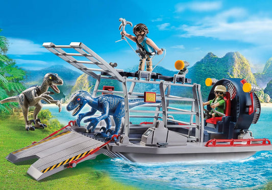 Playmobil Enemy Airboat with Raptor - 9433-PLAY