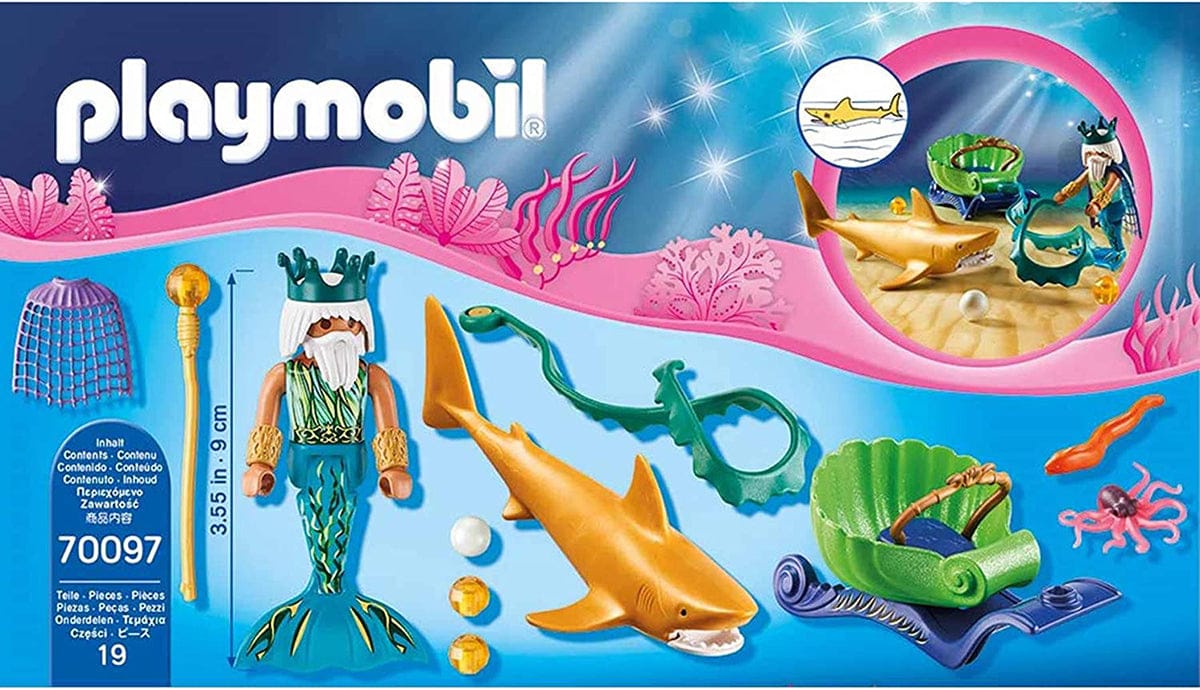 Playmobil King of the Sea with Shark Carriage - 70097-PLAY