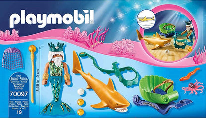 Playmobil King of the Sea with Shark Carriage - 70097-PLAY