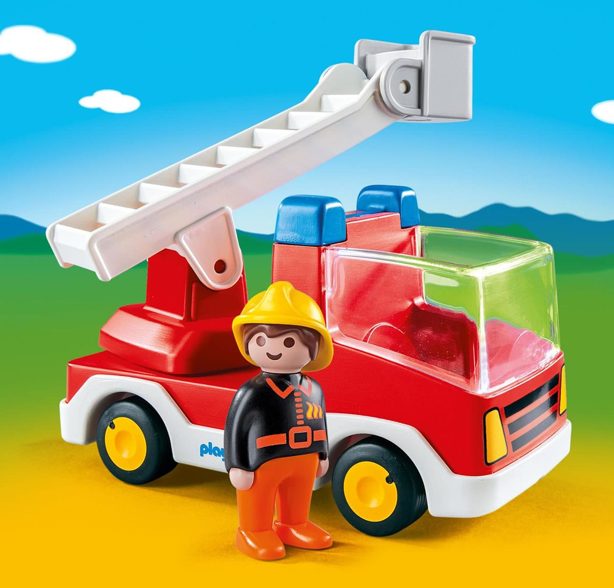 Playmobil Ladder Unit Fire Truck - 6967-PLAY