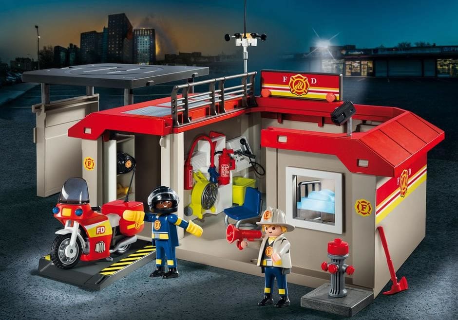 Playmobil Take Along Fire Station - 5663-PLAY
