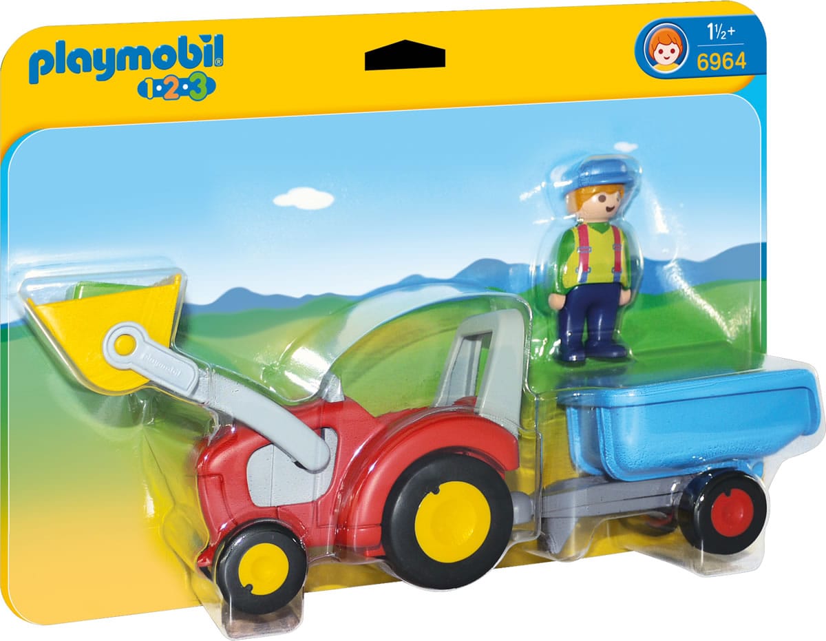 Playmobil Tractor with Trailer - 6964-PLAY