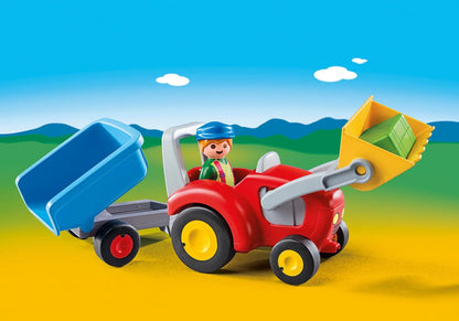 Playmobil Tractor with Trailer - 6964-PLAY