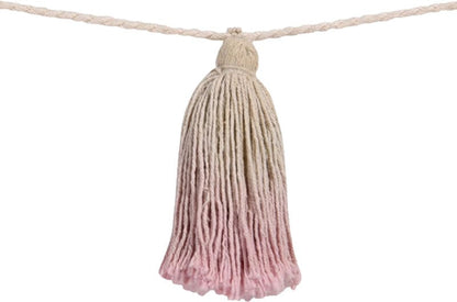 Lorena Canals Tie-Dye Pom Pom Garland - Pink - GARL-TIE-PK