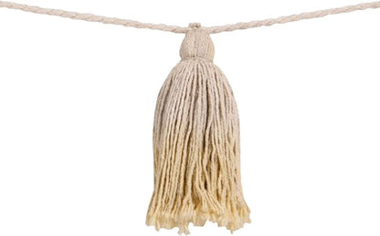 Lorena Canals Tie-Dye Pom Pom Garland - Yellow - GARL-TIE-Y