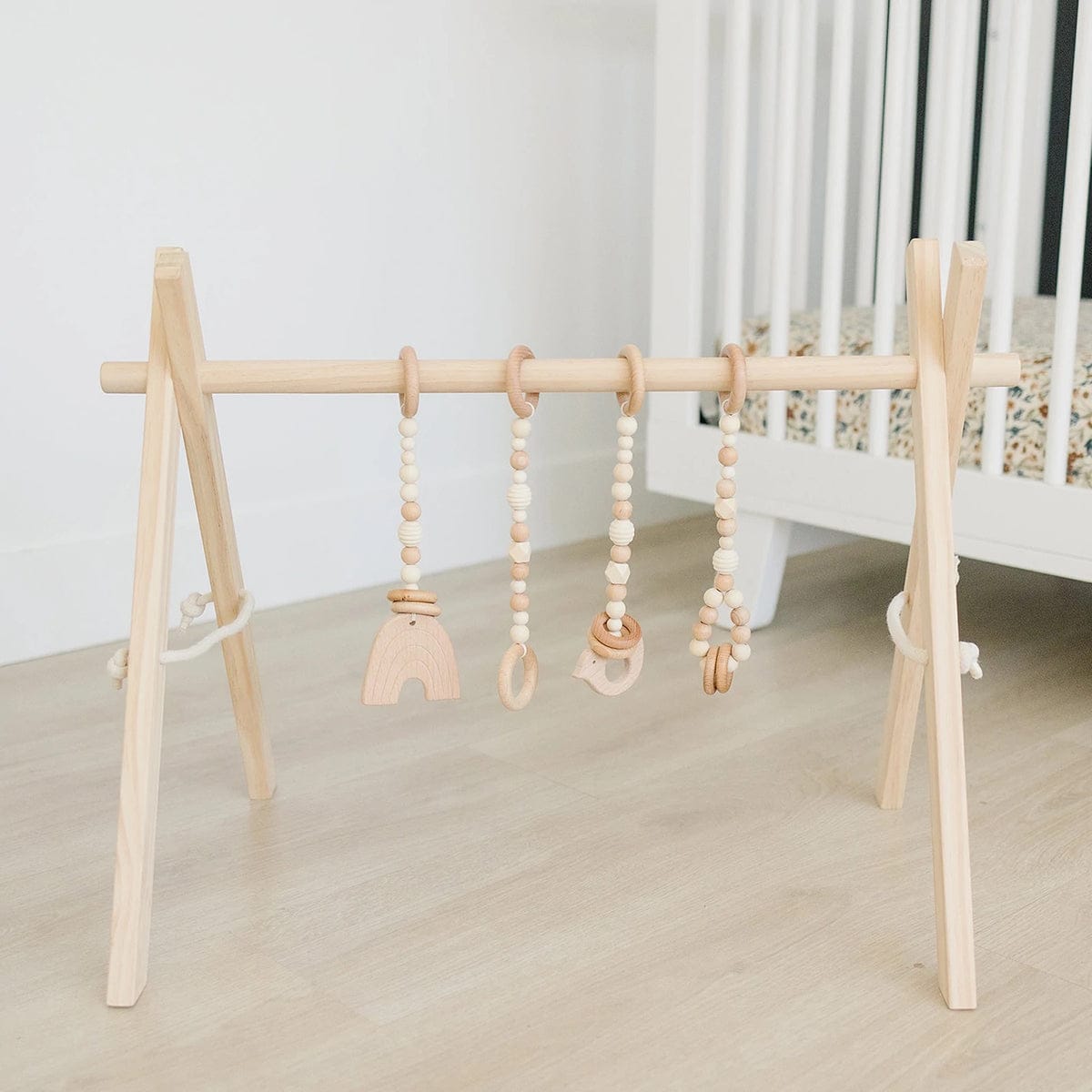 Poppyseed Play Wooden Baby Gym - Natural / Natural Wood Toys - NATGYM-HT-WOOD