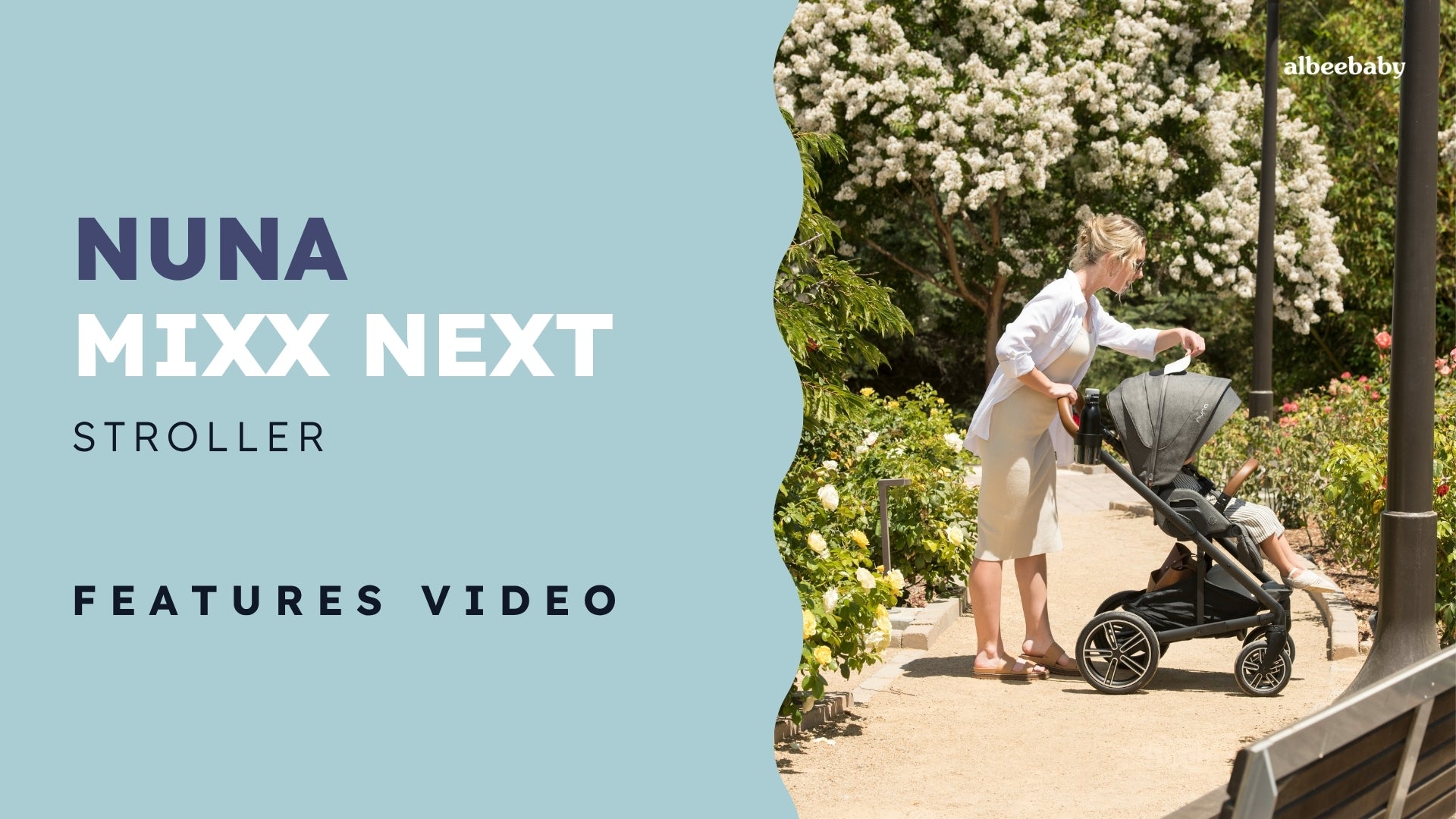 Nuna MIXX Next Stroller with Magnetic Buckle - Granite – Albee Baby