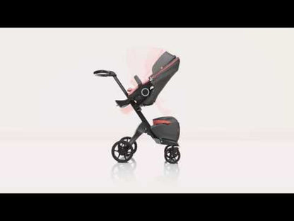 Stokke Xplory Athleisure Stroller - Black/Coral