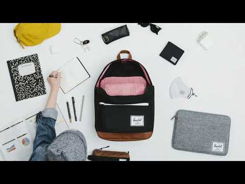 Herschel Supply Co Pop Quiz backpack, Raven crosshatch, 22L, Grey