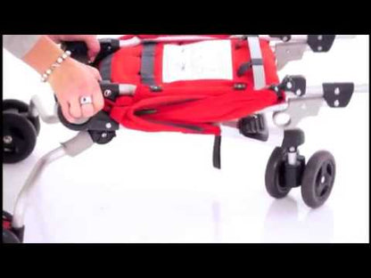 QuickSmart Backpack Diaper Bag Compact Stroller - Black / Lime