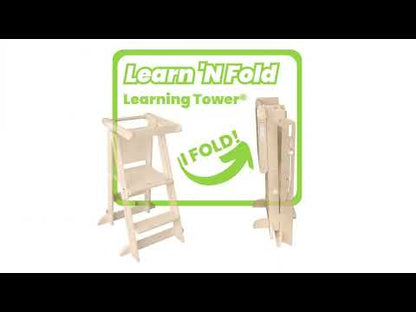 Little Partners Learn N Fold Learning Tower - Soft White
