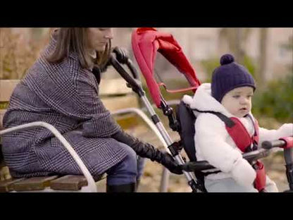 Q Play Rito Folding Trike - Burgundy