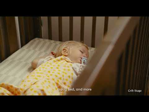 Babyletto Rolli 9-in-1 Convertible All-Stages Crib with Bassinet & Toddler Bed Conversion Kits - Natural Walnut - M30880NL