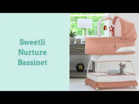 TruBliss Sweetli Nurture Bassinet - Denim Melange - BA601-DM