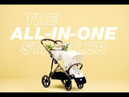 Cybex Gazelle S 2 + Aton 2 Travel System Bundle - Taupe Frame / Seashell Beige / Lavastone Black