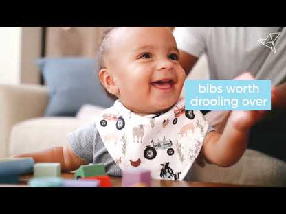 Copper Pearl Baby Bandana Bibs, 4 Pack - Georgia