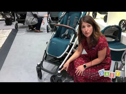 UPPAbaby RumbleSeat V2- Gwen (Green Melange / Carbon / Saddle Leather)