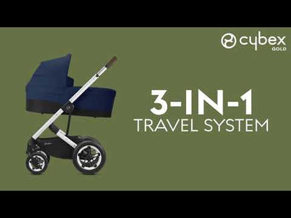 Cybex Talos S Lux All-Terrain Stroller + Cot S Bassinet Bundle - Deep Black