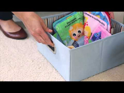 JJ Cole Storage Box 6.5" - Blue Stripe