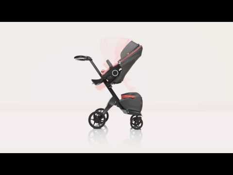 Stokke OPEN BOX Xplory Athleisure Stroller - Black/Coral