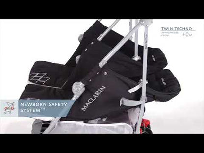 Maclaren Open Box Twin Techno Double Stroller - Cardinal