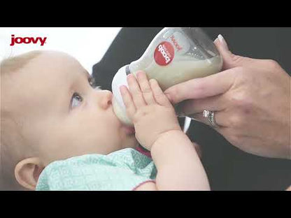 Joovy Boob PPSU Baby Bottle + Insulator - 5 oz, Grey
