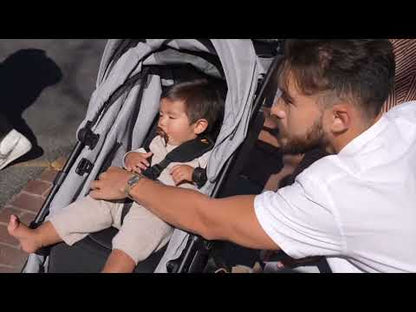 Larktale Crossover (2 Seater) Convertible Stroller Wagon - Byron Black