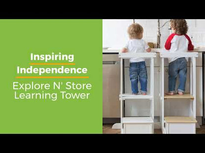 Little Partners Explore N Store Learning Tower - Natural