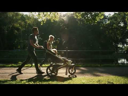 Thule Urban Glide 2 Double Jogging Stroller + Organizer Sport Double Bundle - Jet Black