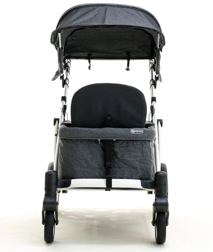Pronto One (2 Seater) Stroller Wagon - White Frame / Sweet Sage - PRO1WSS