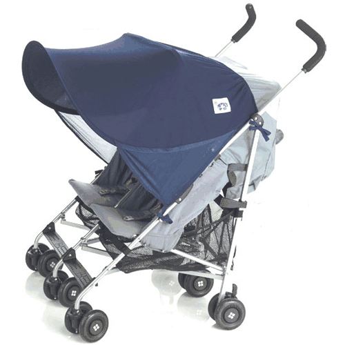 Protect-a-Bub Double Sunshade in Navy - 300NNT