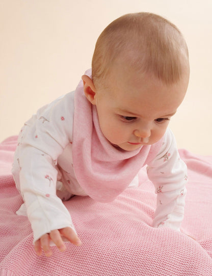 Purebaby Essentials Textured Blanket - Pink Melange, One Size - Image 2