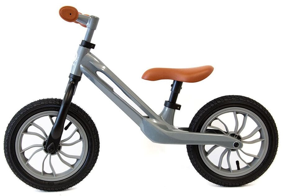 Q Play Racer Balance Bike - Grey/Brown - QPRB1GY
