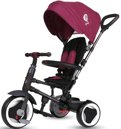 Q Play Rito Folding Trike - Burgundy - RT1U
