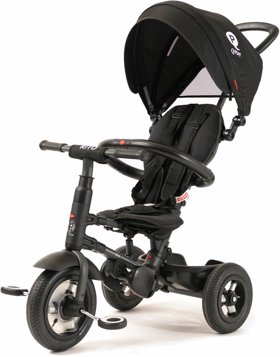 Q Play Rito Plus Folding Stroller Trike - Black - RTP1B