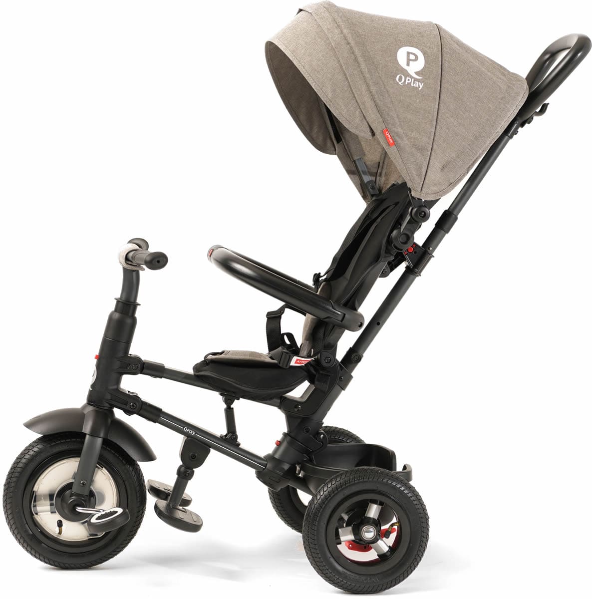Q Play Rito Plus Folding Stroller Trike - Grey - RTP1G