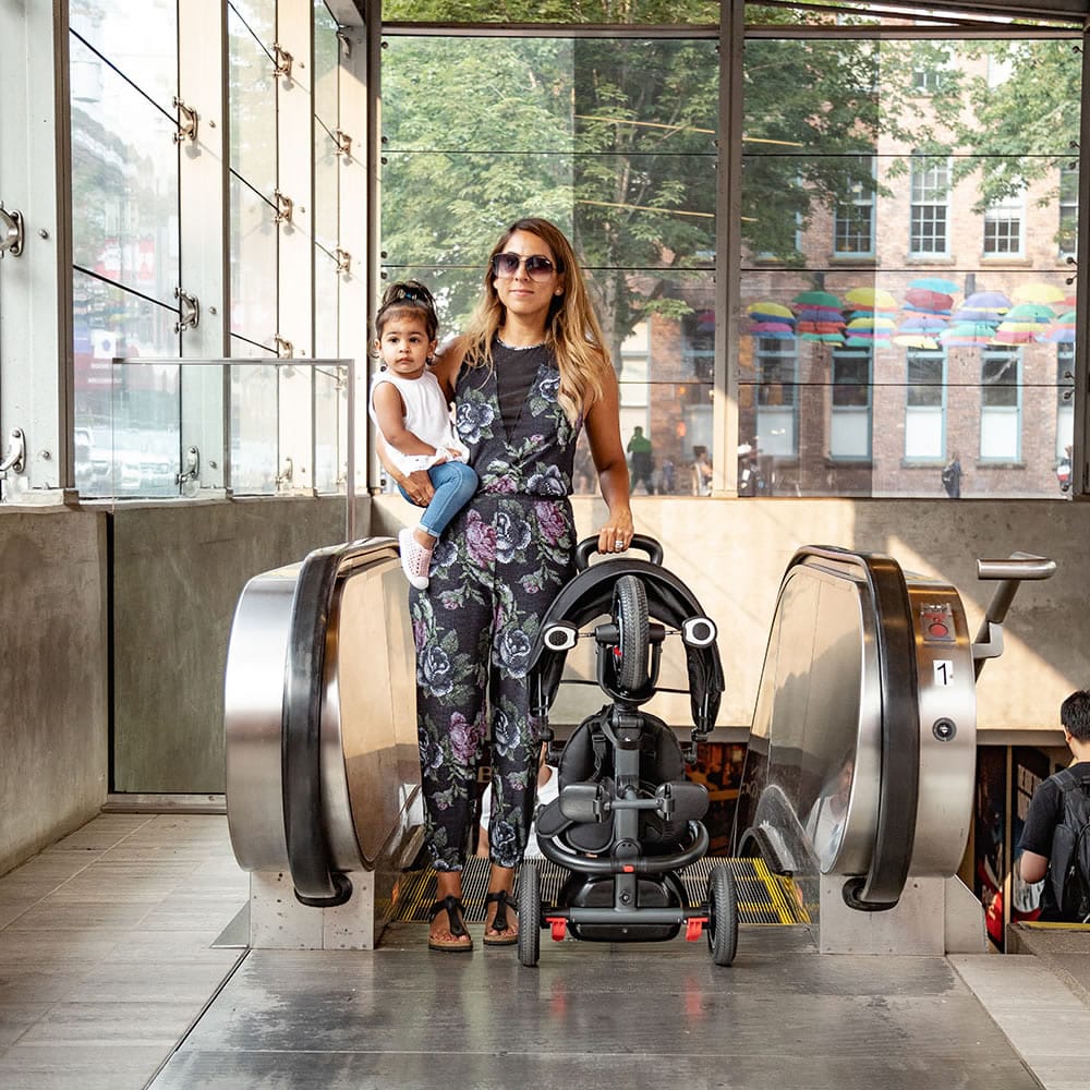 Q Play Rito Plus Folding Stroller Trike - Teal