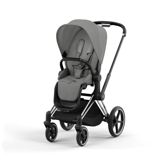Cybex Priam 4 Stroller (One Box)- Chrome / Black / Mirage Grey