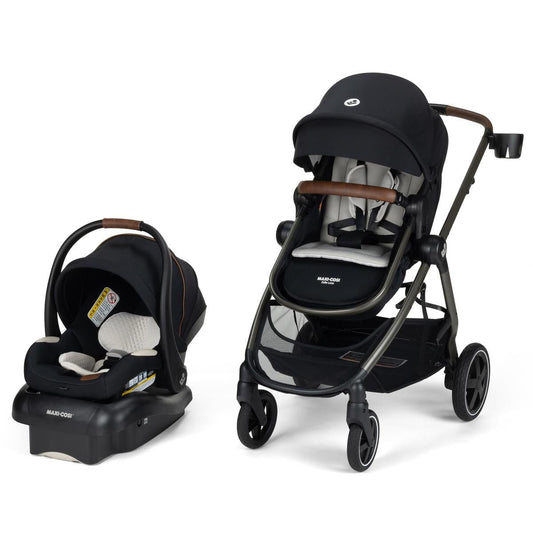 Maxi-Cosi Zelia 2 Luxe 5-in-1 Modular Travel System - Onyx Sand
