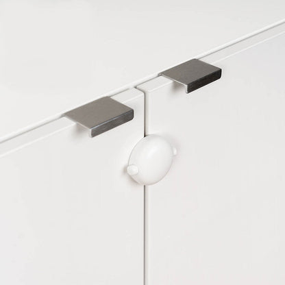 Qdos Adhesive Double Door Lock - White - 17-10001