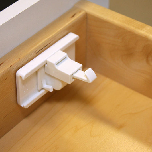 Qdos Adhesive Magnet Lock, 4 Pack - White - 17-10006